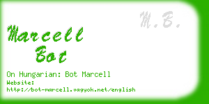 marcell bot business card